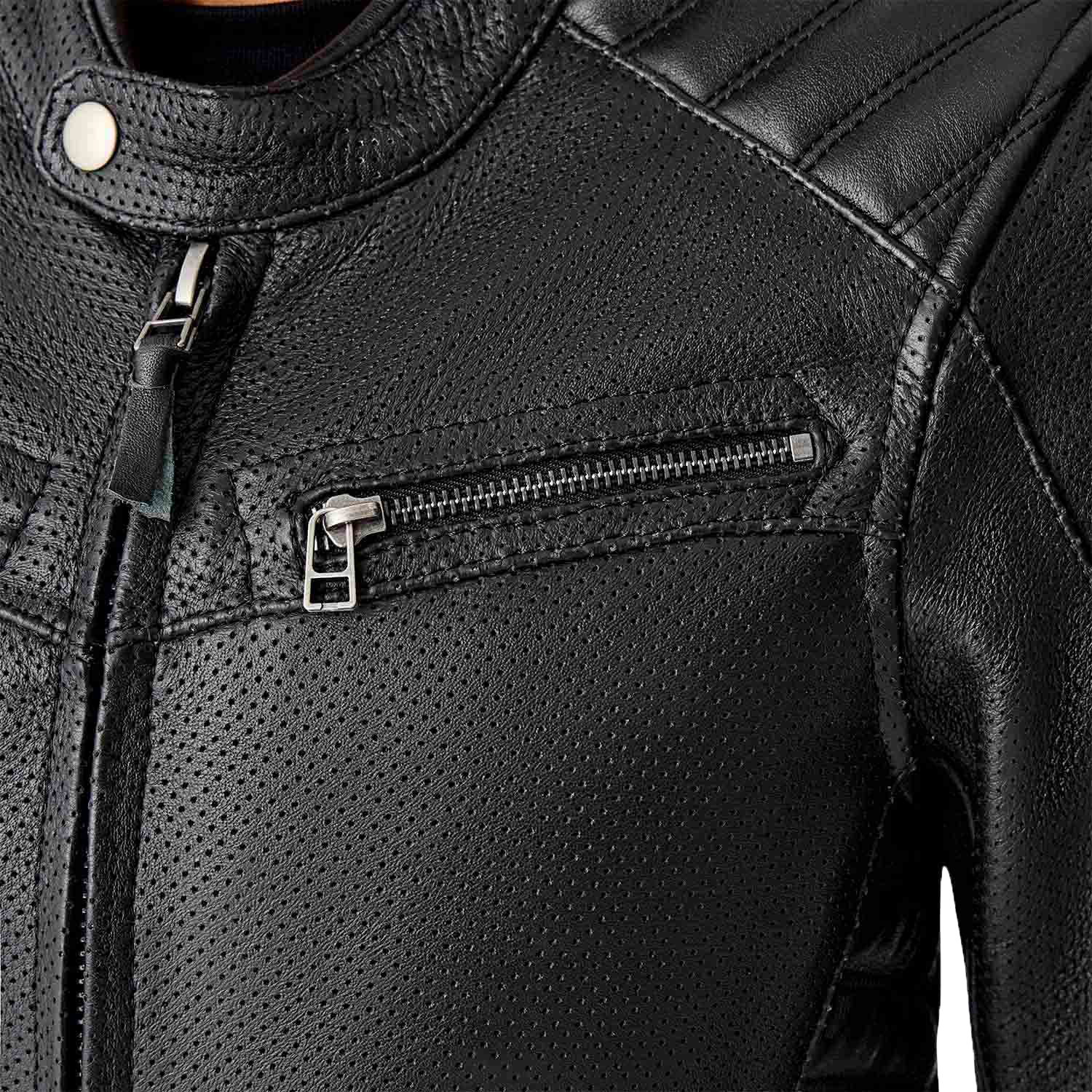 Womens Roadster Air D3o Jacket Black Leather Lg
