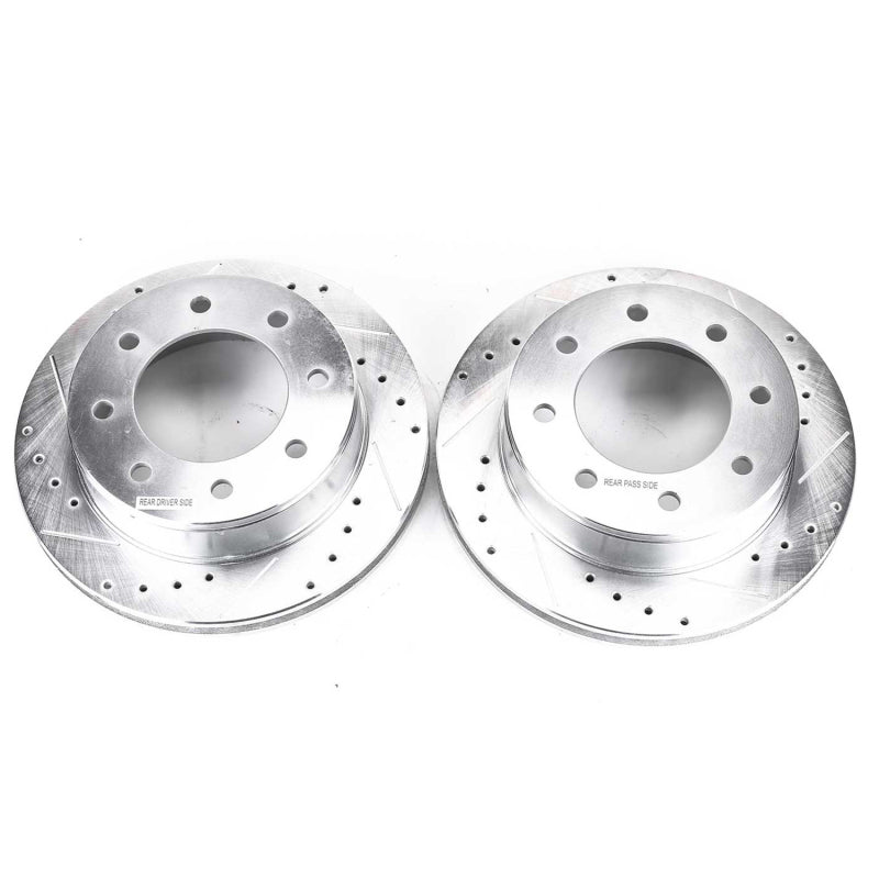 PowerStop AR8643XPR Power Stop 03-19 Chevrolet Express 2500 Rear Evolution Drilled & Slotted Rotors - Pair