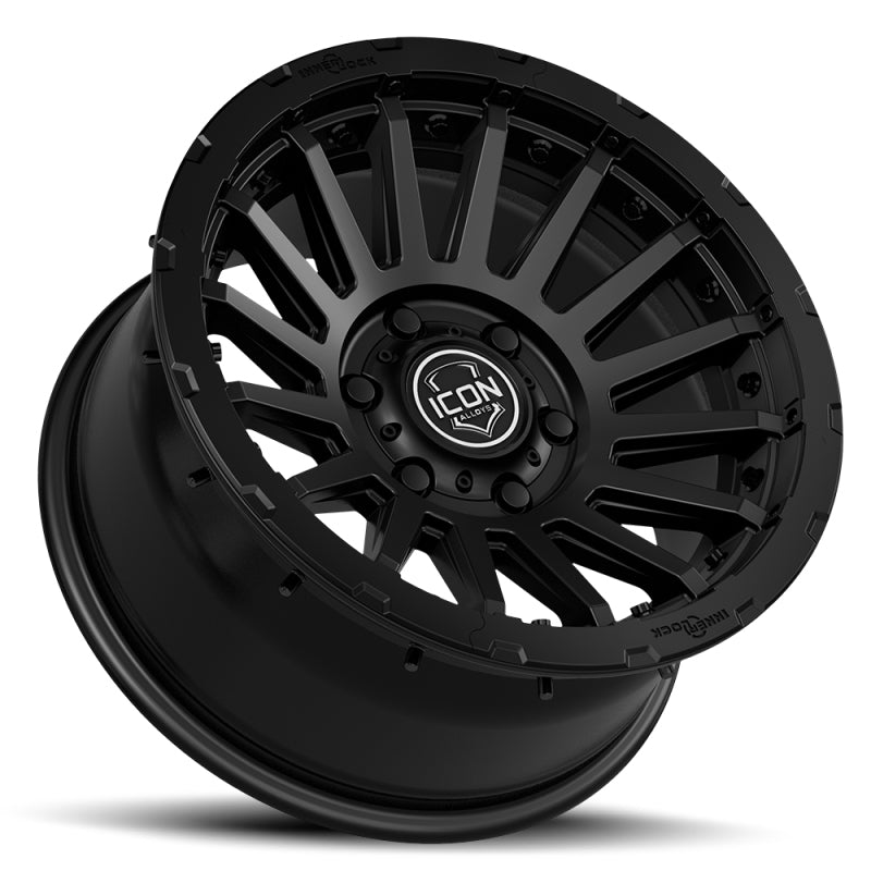 ICON 23617857345SB ICON Recon Pro 17x8.5 5x5 -6mm Offset 4.5in BS 71.5mm Bore Satin Black Wheel