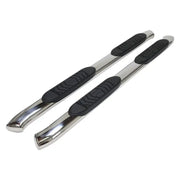 Chrome side step bars with black pads for Ford Ranger A7091S TrailFX Nerf Bend