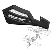 RFX Race Series Handguards Fxgu 20100 55BK - Black Handguard Inc Mount Kit