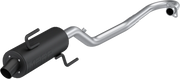 MBRP Sport Muffler Exhaust AT-8111P - Black Single Slip-ON System Performance