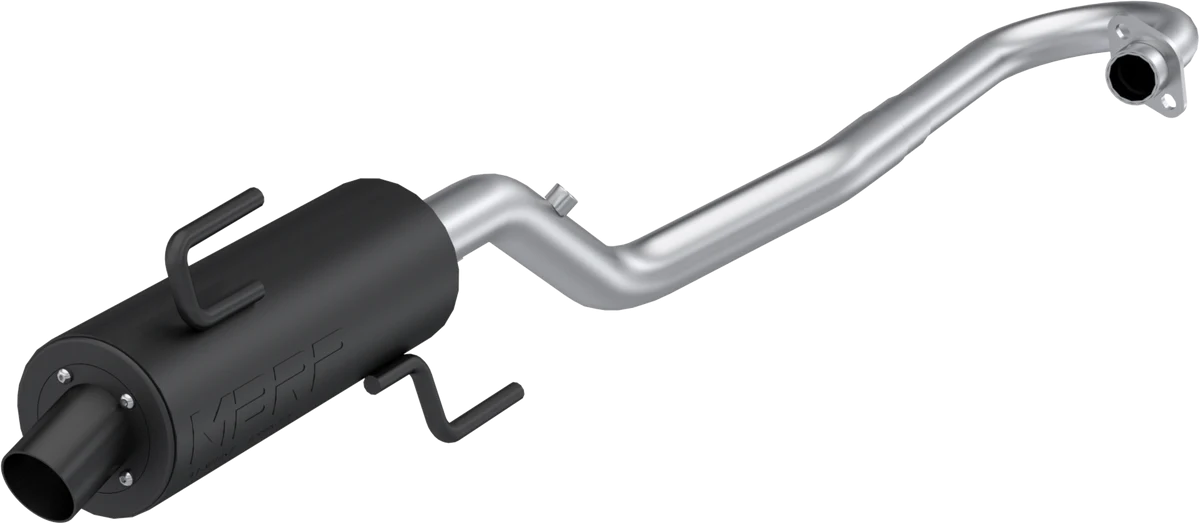MBRP Sport Muffler Exhaust AT-8111P - Black Single Slip-ON System Performance