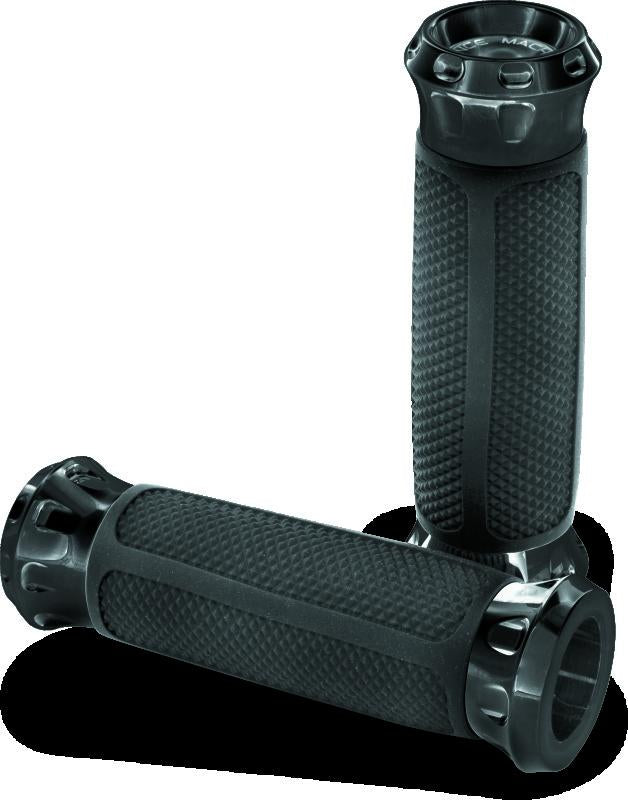 Performance Machine 0063-2082-B Performance Machine Overdrive Grip Set - Black Ano