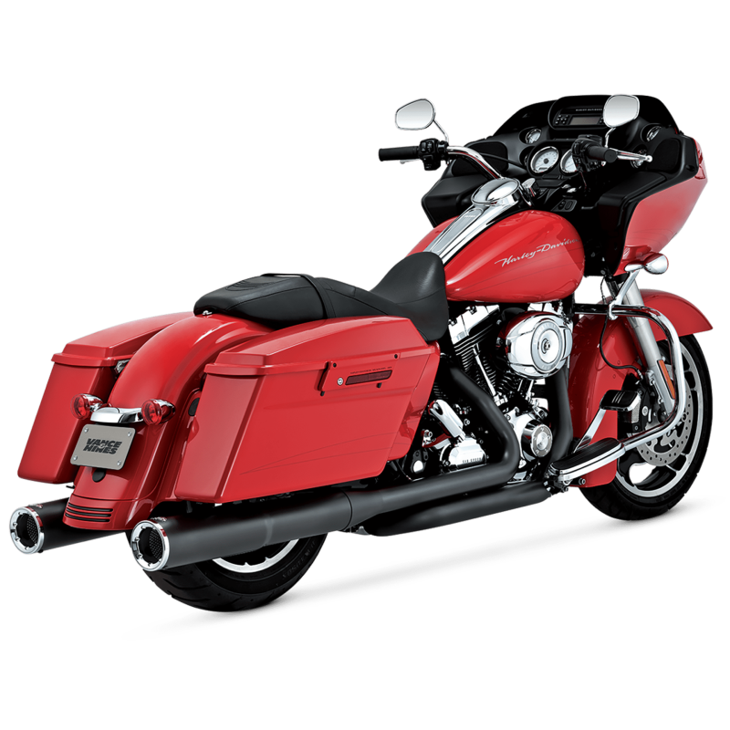 Vance and Hines 46759 Vance & Hines HD Dresser 95-16 HO Slipons Black Slip-On Exhaust - 46759