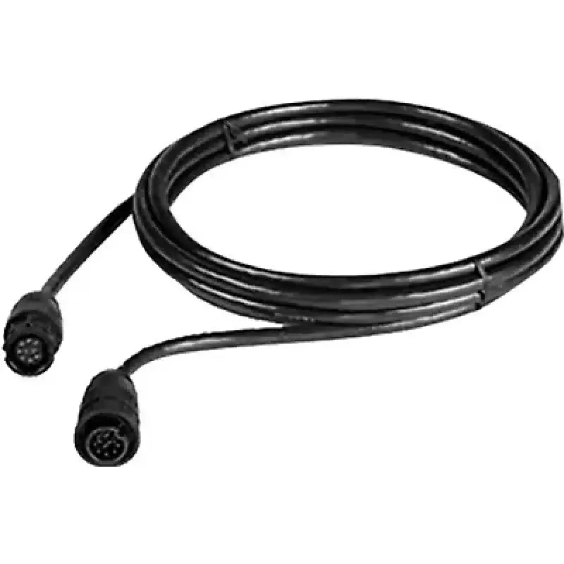 Black cable with circular connectors for A80477 Raymarine 3D Xdcr Extension Cable 8M