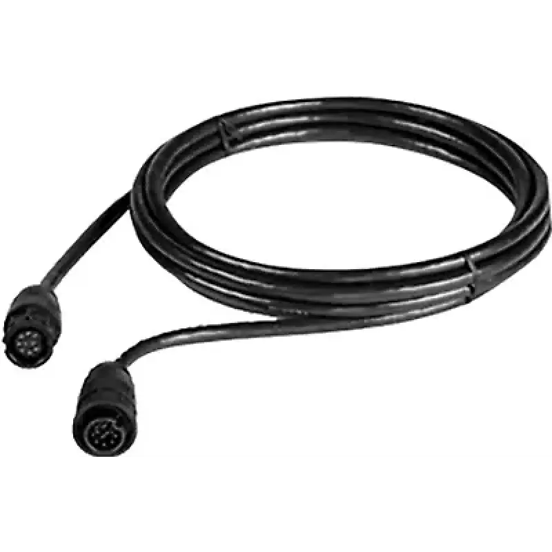 Black cable with circular connectors for A80477 Raymarine 3D Xdcr Extension Cable 8M