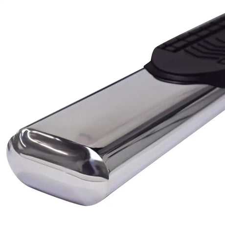 Chrome running board with black step pad for A8221S Trailfx 6’’ Oval PSS fits Def