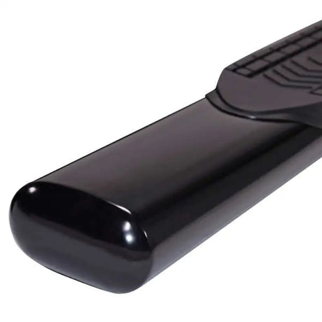 Glossy black A8249B Trailfx oval step running board with textured pad for Ram 1500