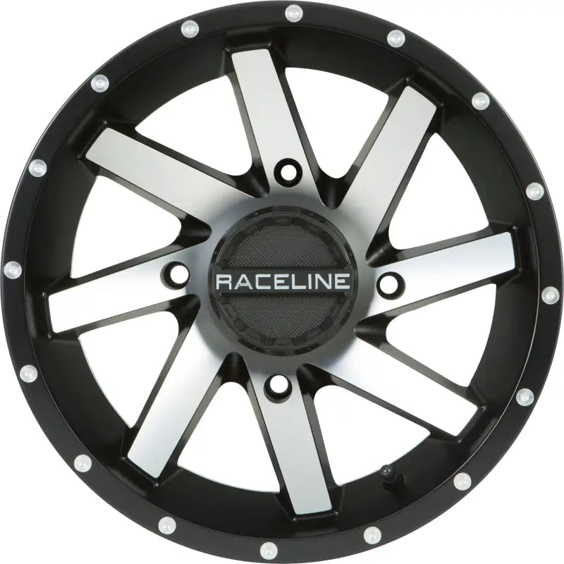 A82M-47056-43 Raceline Twist Wheel 14X7 4/156 4 + 3 ( + 5Mm) Blk/Machined