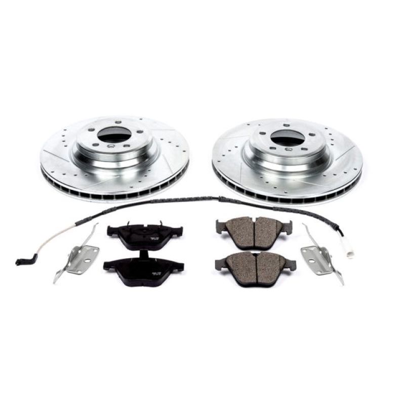 PowerStop K3015 Power Stop 2009 BMW 335i xDrive Front Z23 Evolution Sport Brake Kit