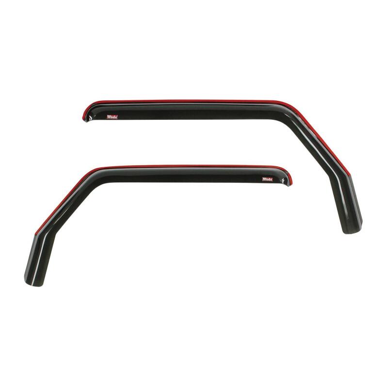 Westin 72-51467 Westin 2018-2019 Jeep Wrangler JL Wade In-Channel Wind Deflector 2pc - Smoke