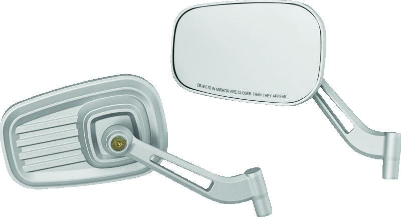 Kuryakyn 6654 Kuryakyn Dillinger Mirrors Silver - 6654