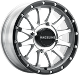 A95MA-56056+40 Raceline Trophy Le Wheel 15X6 4/156 (+40Mm) Machined/Blk - RV and Auto Parts
