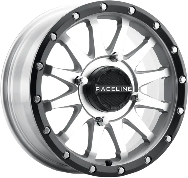 A95MA-56056+40 Raceline Trophy Le Wheel 15X6 4/156 (+40Mm) Machined/Blk - RV and Auto Parts