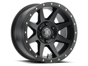 ICON 1817859447SB ICON Rebound 17x8.5 6x120 0mm Offset 4.75in BS 67mm Bore Satin Black Wheel - 1817859447SB