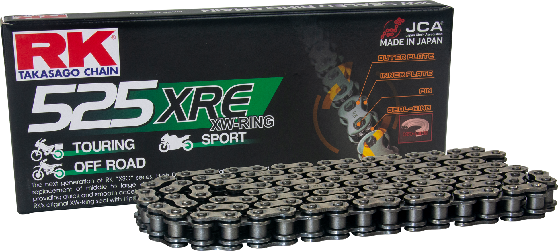 RK Excel 525 XRE Drive Chain 525XRE-130 - 525XRE 135