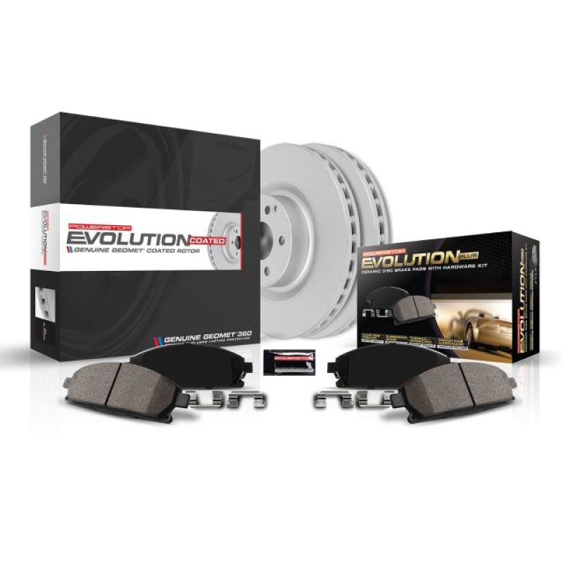 PowerStop CRK5432 Power Stop 12-15 Honda Crosstour Front Z17 Evolution Geomet Coated Brake Kit - CRK5432