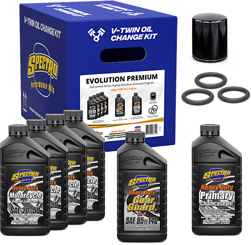Spectro V-Twin Full Oil Service Kit EVO Oil Change Kit 311477 - V-Twin Premium