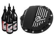 aFe aFe Pro Series AAM 9.5/9.76 Rear Diff Cover Black w/Mach Fins & Oil 14-19 GM Silverado/Sierra 1500