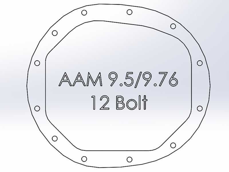 aFe Pro Series AAM 9.5/9.76 Rear Diff Cover Black w/Mach Fins & Oil 14-19 GM Silverado/Sierra 1500 