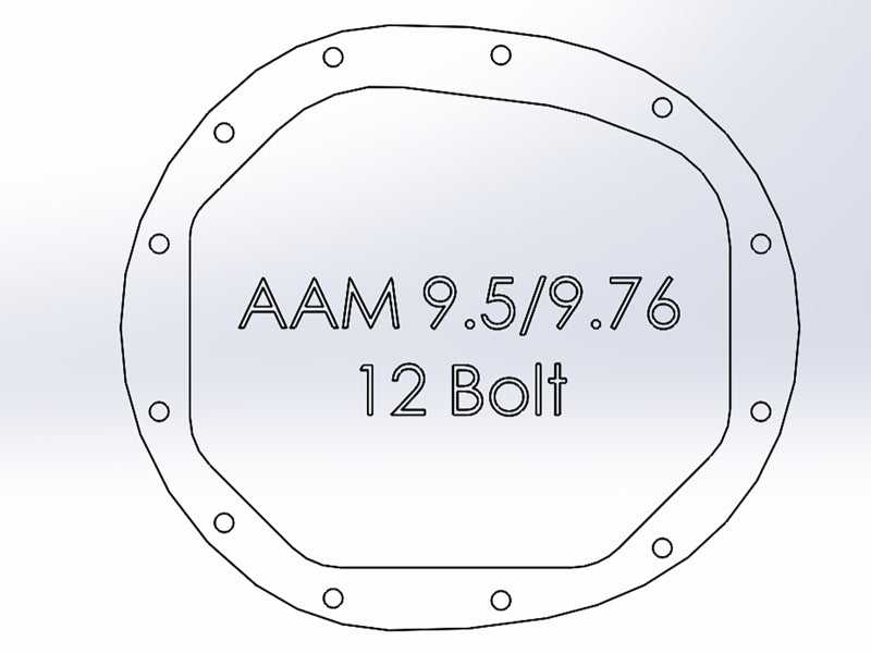 aFe Pro Series AAM 9.5/9.76 Rear Diff Cover Black w/Mach Fins & Oil 14-19 GM Silverado/Sierra 1500 