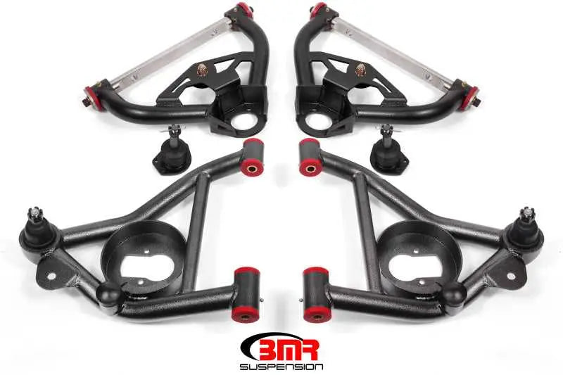 BMR Suspension AA030H BMR 78-87 G-Body Upper And Lower A-Arm Kit - Black Hammertone
