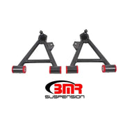 BMR Suspension AA041H BMR 94-04 Mustang Lower Non-Adj. A-Arms (Coilover Only) w/ STD. Ball Joint (Poly) - Black Hammertone