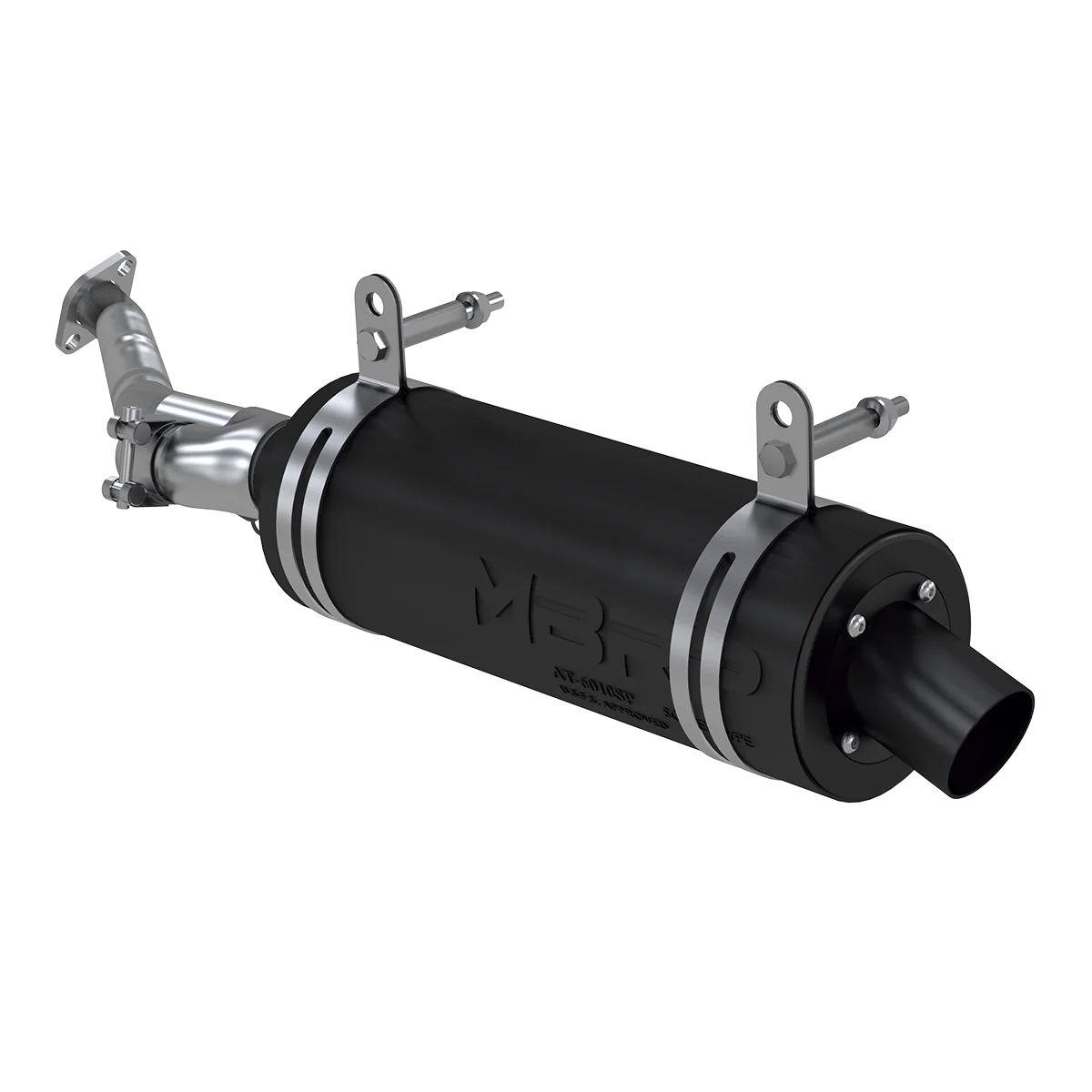 MBRP Sport Muffler Exhaust AT-6600SP - Black Single Slip-ON System 4.25