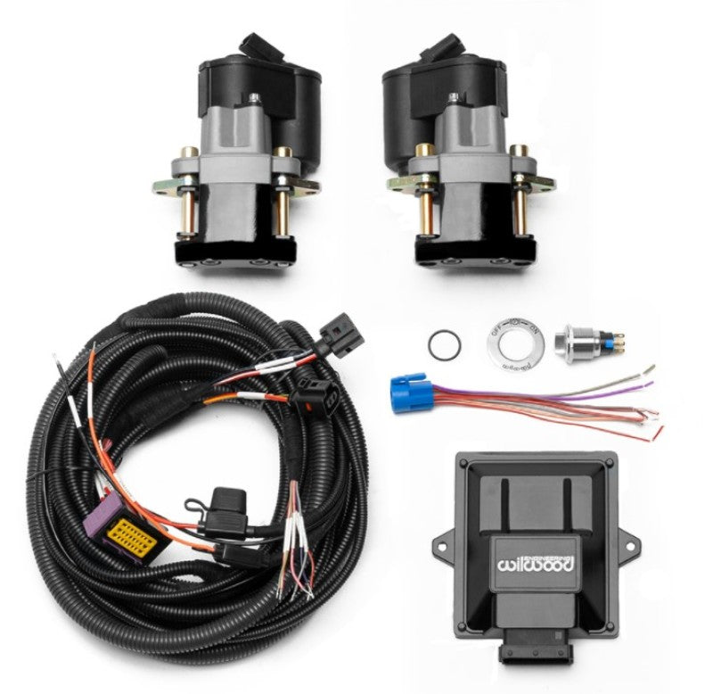 Wilwood 140-15979-BK Wilwood Electronic Parking Brake Rear Retrofit Brake Kit - Black Powder Coat Caliper