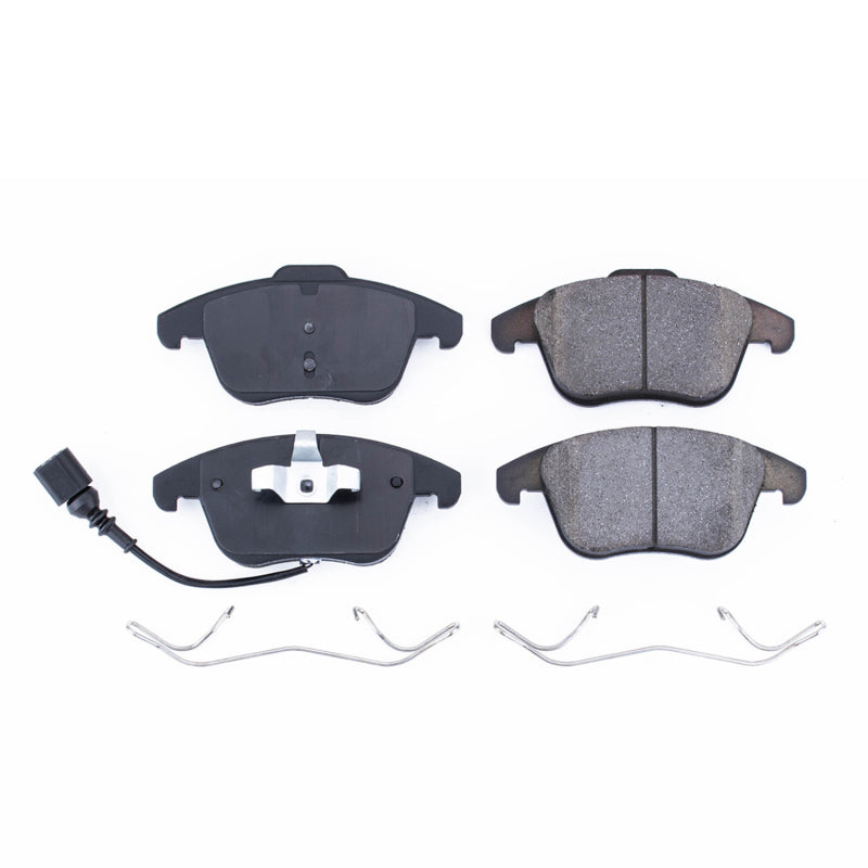 PowerStop 17-1375 Power Stop 15-18 Audi Q3 Front Z17 Evolution Ceramic Brake Pads w/Hardware