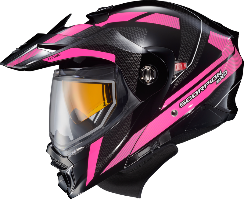 96-1173-EC Scorpion Exo Exo-At960 Cold Weather Helmet Hicks Pink Sm (Electric)