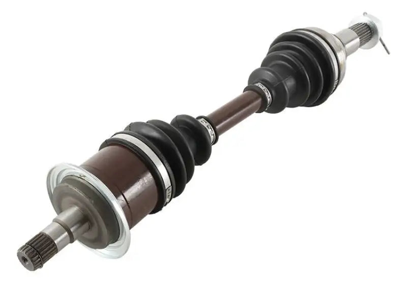Heavy duty axle for ATV or UTV with ball heavy duty CV joints and boots