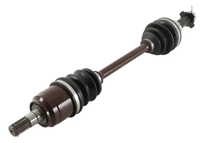 Brown axle shaft with black rubber boots for AB6-SK-8-303 ball heavy duty axle