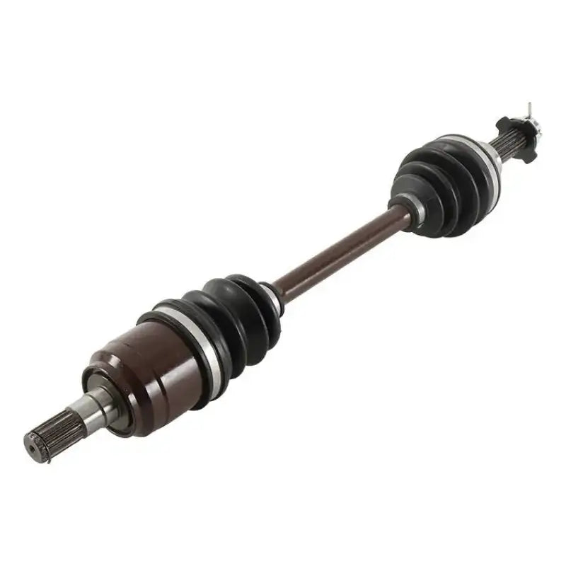 Brown axle shaft with black rubber boots for AB6-SK-8-303 ball heavy duty axle