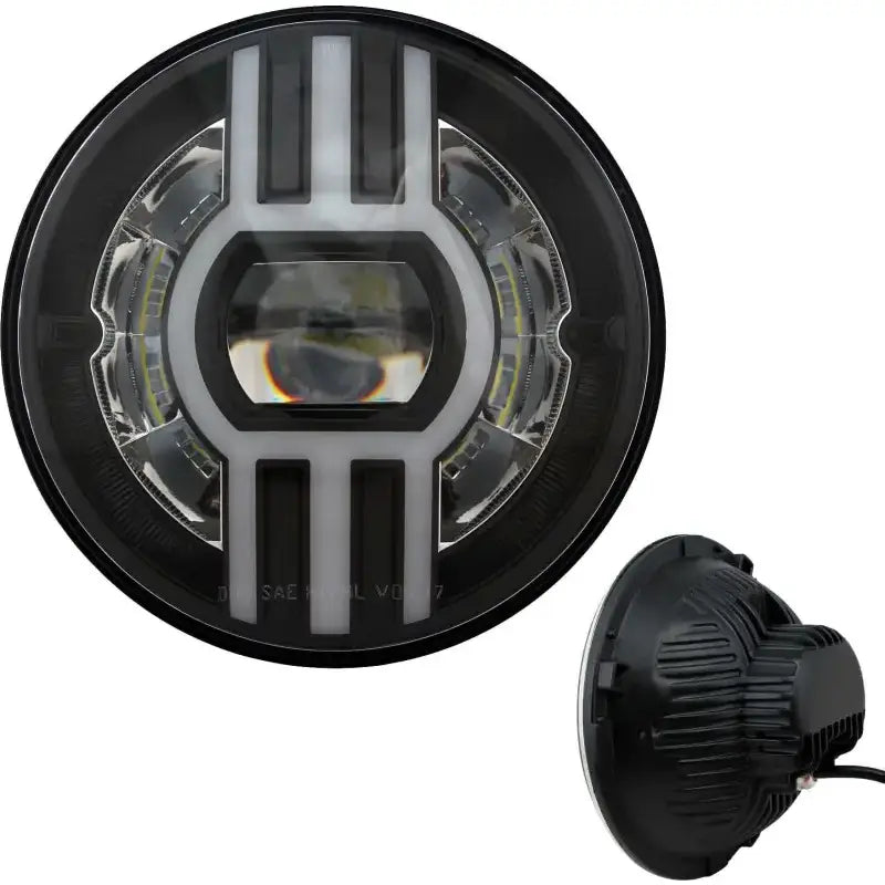 CYRON ABIG7B2-B Headlight 7" Beast 2 Black W/Driving Light
