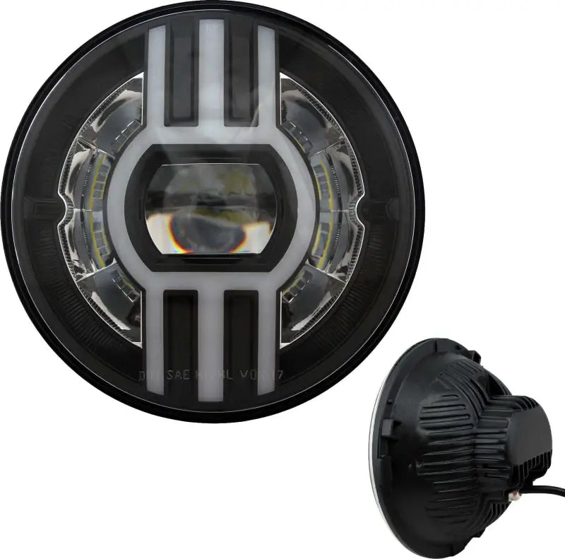 CYRON ABIG7B2-B Headlight 7" Beast 2 Black W/Driving Light