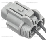 Gray ABS wheel speed sensor connector with two wires, ideal for speed sensor connector replacement