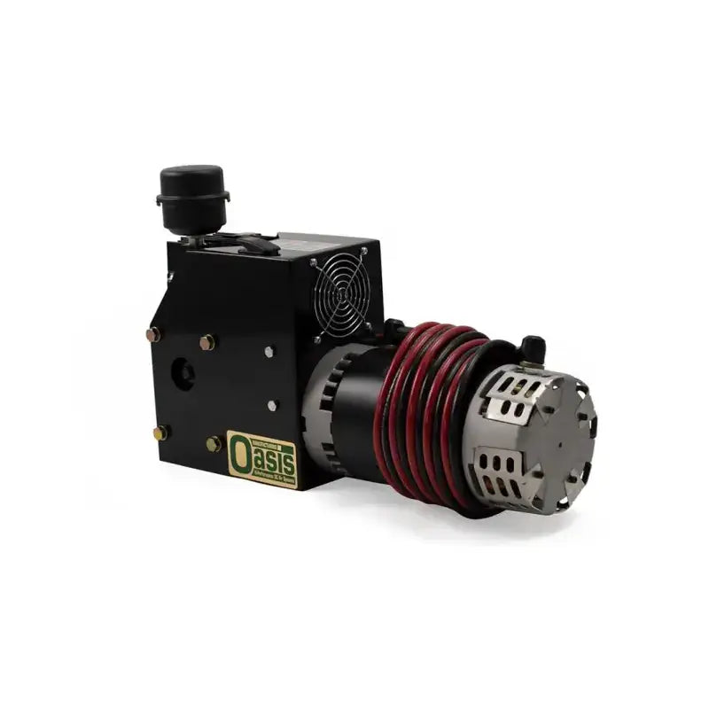Black and silver air compressor for Hornblaster Oasis XD4000 horn system