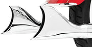 Chrome motorcycle exhaust tip with star emblem for truck parts and RV parts & accessories