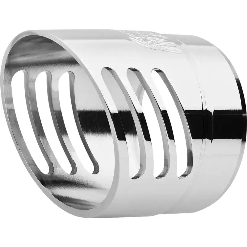 Chrome-plated exhaust tip cover with spiral slots for truck parts & accessories
