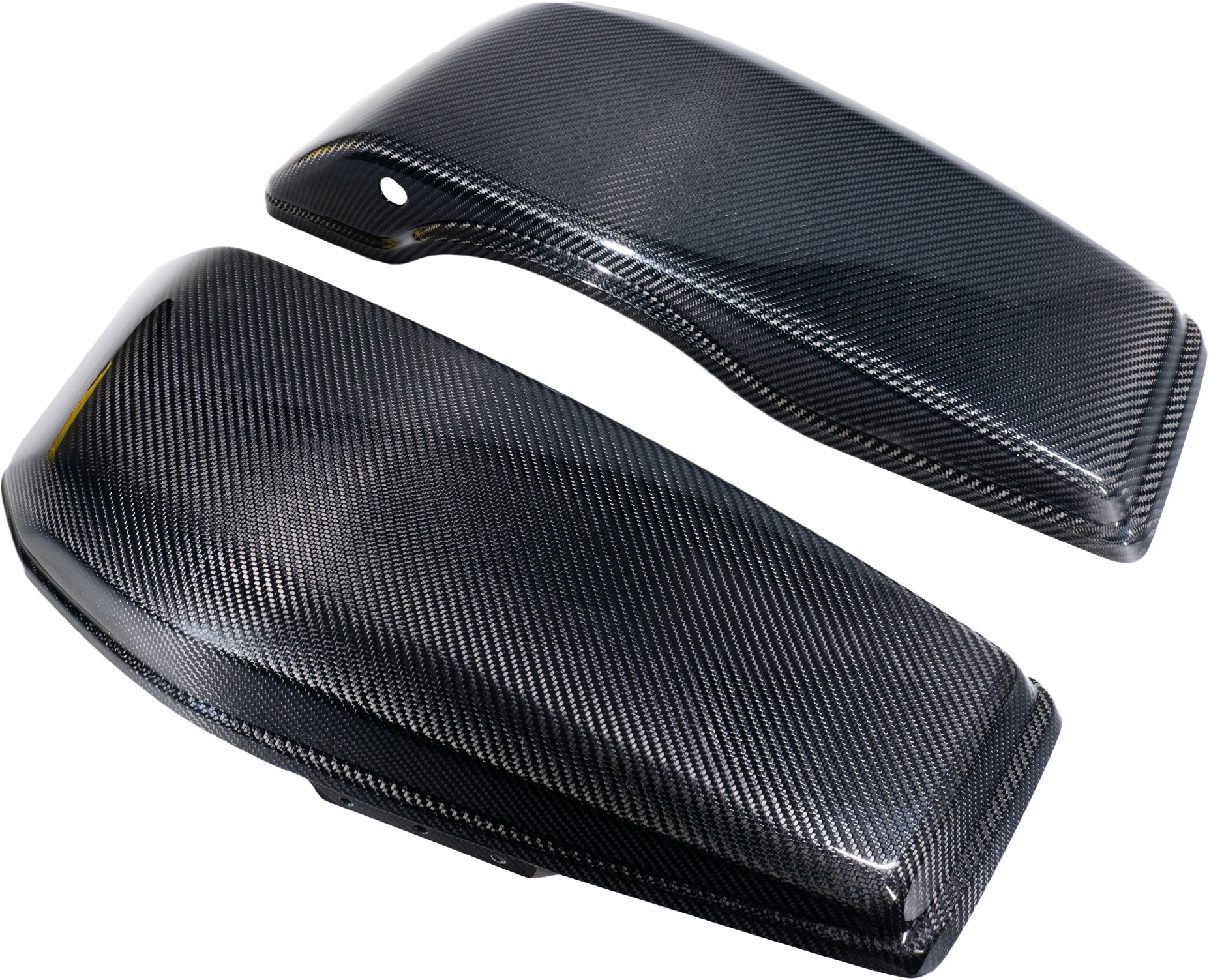 Hofmann Designs Carbon Fiber Saddle Bag Lids Luggage HDCF-6033 - Carbon Saddlebag FLH FLT 23-25 EX Flhr