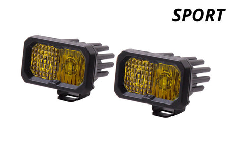 Diode Dynamics Stage Series 2 In LED Pod Sport - Yellow Fog Standard ABL (Pair) - DD6386P