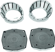 Kuryakyn 7287 Kuryakyn LED Speaker Bezels 96-13 Touring Models Chrome - 7287