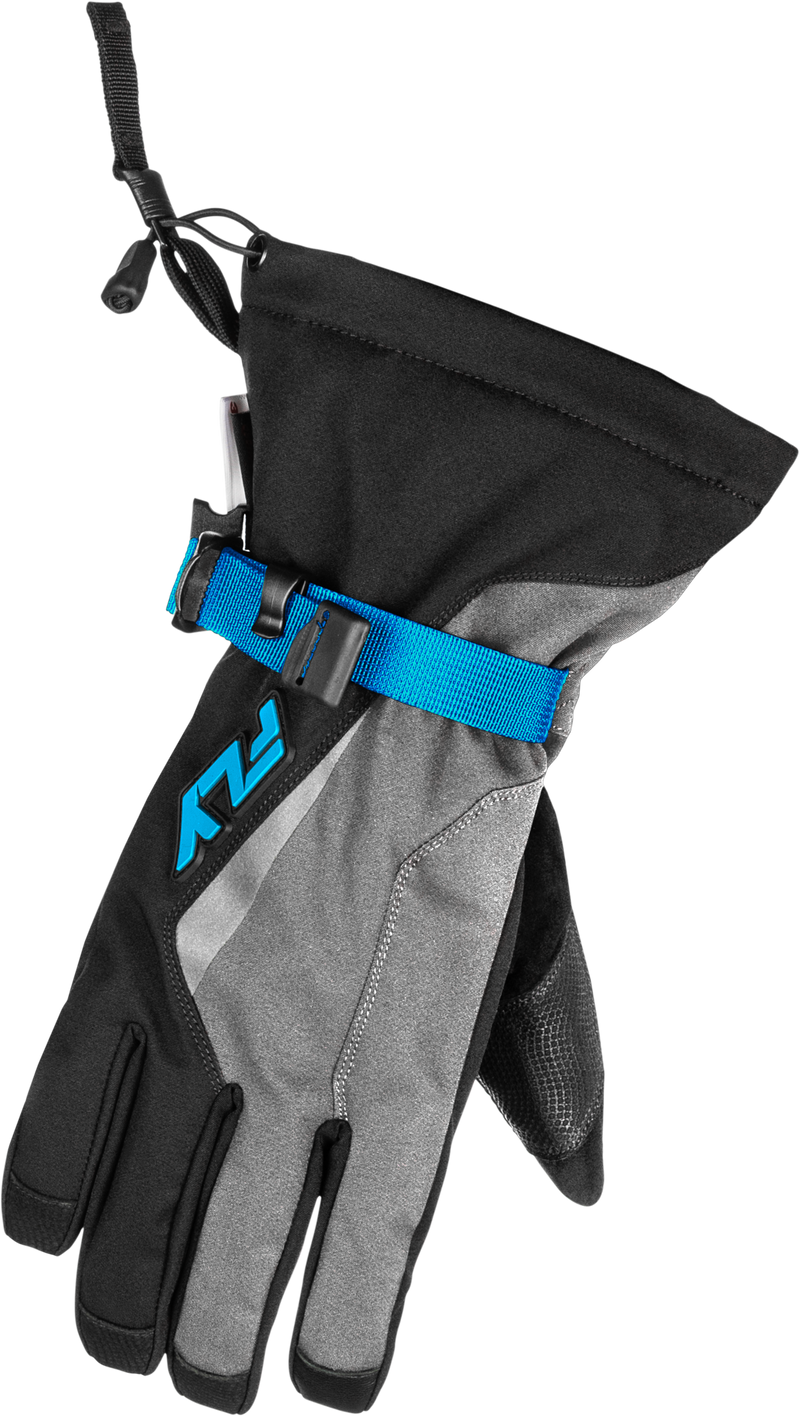 Title Gauntlet Gloves Light Grey/Black/Blue 3x