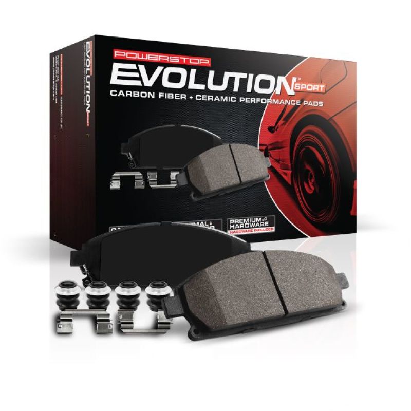 PowerStop Z23-1760 Power Stop 15-19 Audi A3 Front Z23 Evolution Sport Brake Pads w/Hardware