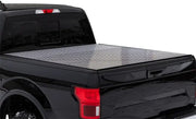 Access 2022 + Rivian R1T 4ft 6in Bed (w/ OEM Tonneau Track) LOMAX Folding Hard Cover - Black Urethane - B3080019