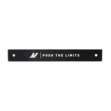 Black metal bar with mounting holes for license plate delete or plate delete upgrade