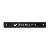 Black metal bar with PUSH THE LIMITS text, perfect for license plate delete accessories