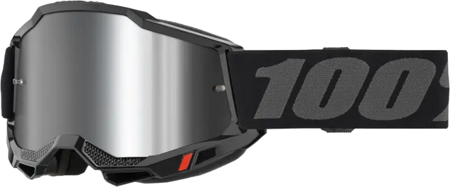 Accuri 2 Goggle Black Mirror Silver Lens - Powersports